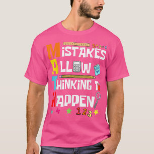 T-shirt Les Amateurs De Maths Retournent À L'École Les Err