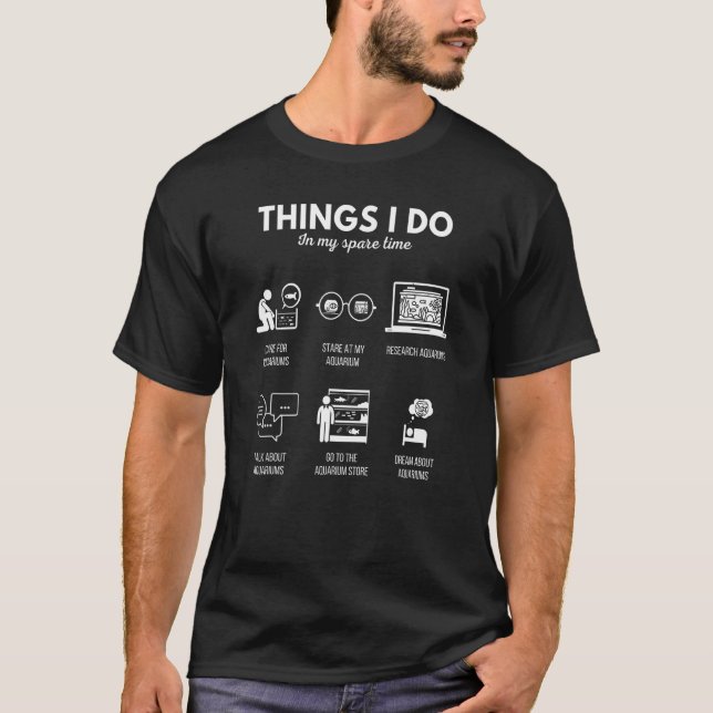 T-shirt Les amateurs de piscines de dépendance Funny Aquar (Devant)