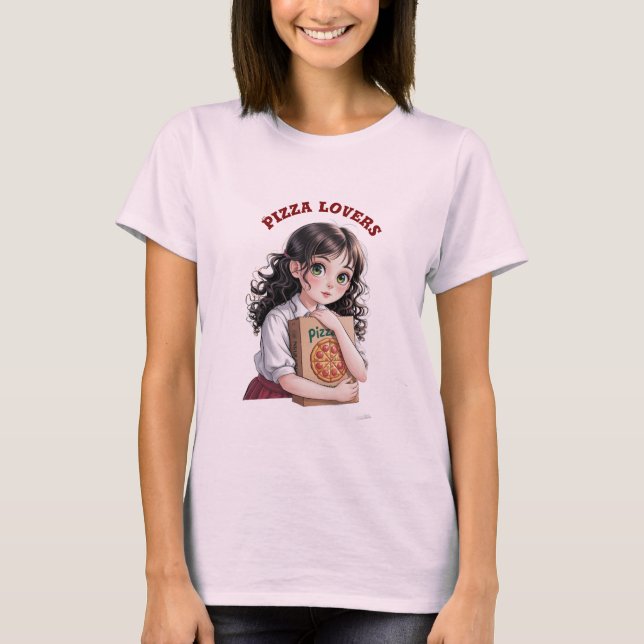 T-shirt Les amateurs de pizzas (Devant)