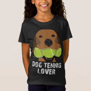 T-Shirt Les amateurs de tennis de chien