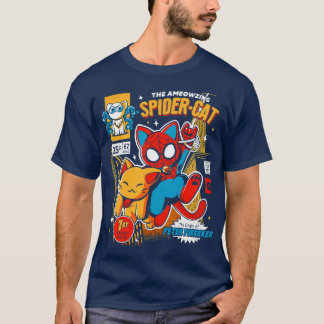 T-shirt les ameozing spider cat spider cat hoodies araigné
