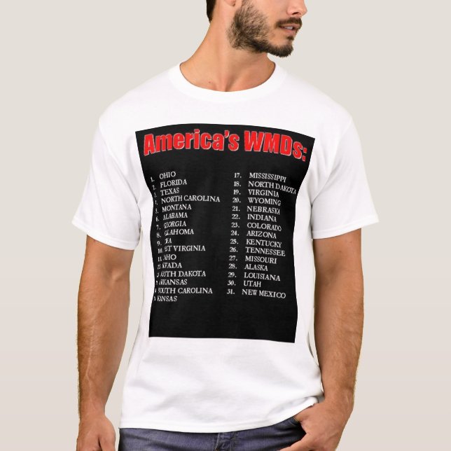 T-shirt Les Amériques WMD (Devant)