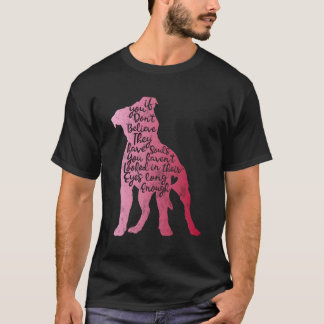 T-shirt Les Âmes Pitbulles Adoptent Ne Pas Acheter Secouri