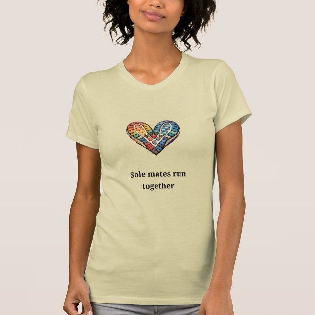 T-shirt Les âmes sœurs courent ensemble (Devant)