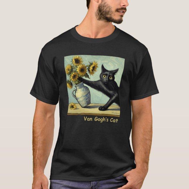 T-shirt Les amis chats de Van Gogh (Devant)