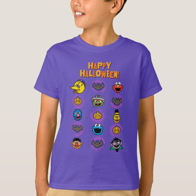 T-shirt Les amis de 1, rue Sésame - Joyeux Halloween ! (Devant)