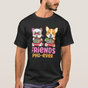 T-shirt Les amis de Pho Soupe Pho pour toujours   Les chat