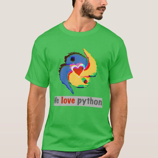 T-shirt Les amis de Python (Devant)