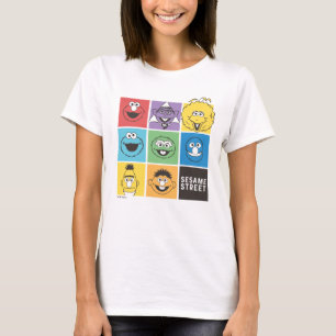 T-shirt Les amis de Rue Sésame Blocs de couleur