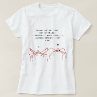 T-shirt Les amis ne laissent pas la chemise d'amis