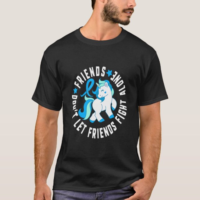 T-shirt Les amis ne laissent pas les amis combattre seul l (Devant)