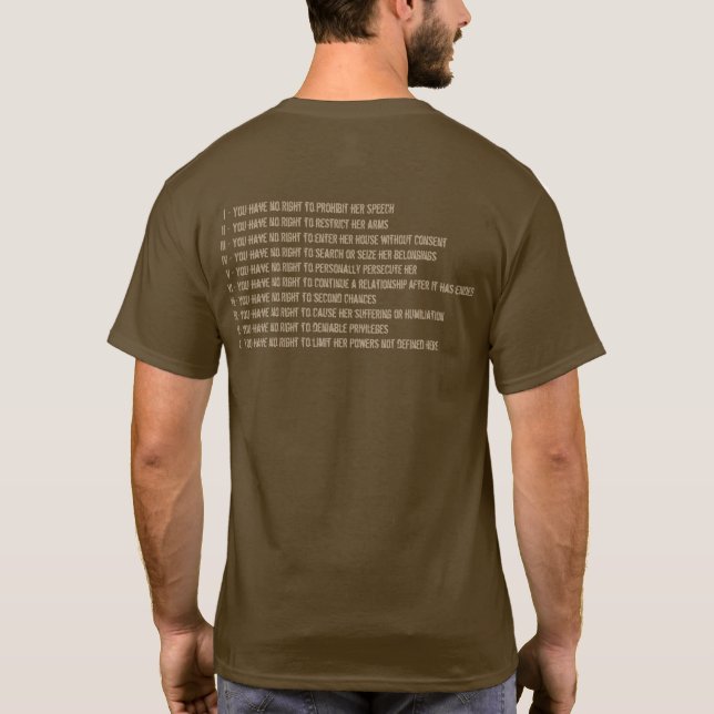 T-shirt Les amis n'ont pas des droits (Dos)