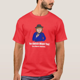 T-shirt Les Amish vous veulent foncés