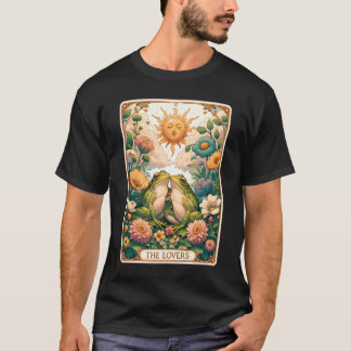 T-shirt Les amoureux Carte Tarot Frog Goblincore Esthétiqu