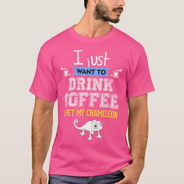 T-shirt Les amoureux de Chameleon Drôle (Devant)