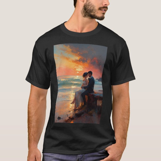 T-shirt Les amoureux de la mer (Devant)