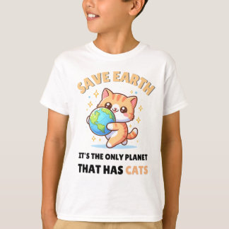 T-shirt Les Amoureux de les chats sauvent la terre