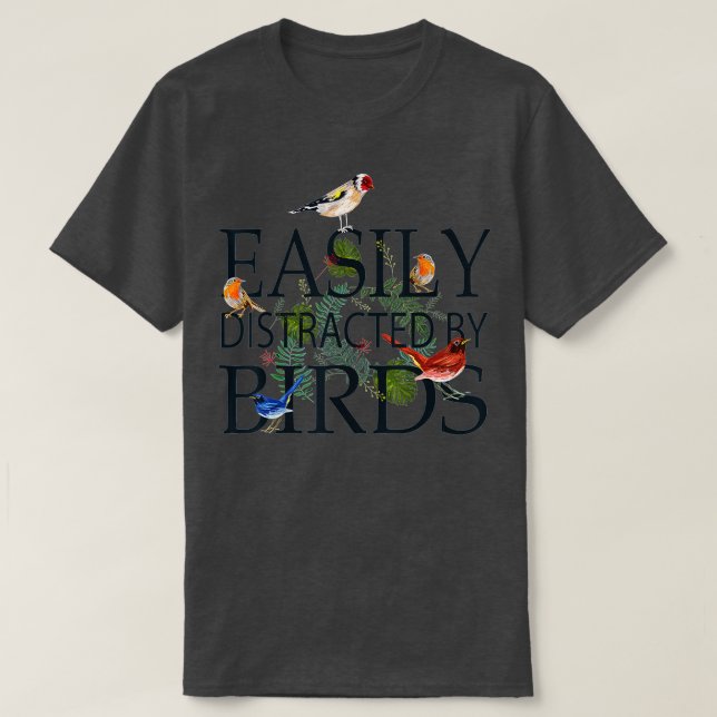 T-shirt Les Amoureux Des Oiseaux Cadeaux Pour Les Femmes H (Design devant)