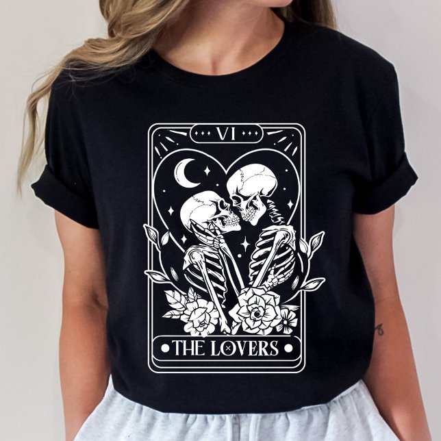 T-shirt Les amoureux Tarot Squelette Valentine (Créateur téléchargé)