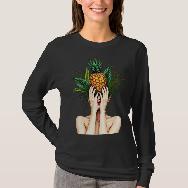 T-shirt Les ananas sont dans ma tête (Devant)