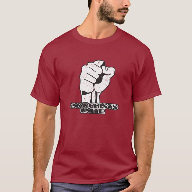 T-shirt Les anarchistes unissent (Devant)