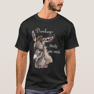 T-shirt Les ânes me font sourire Miniature Donkey Mini âne