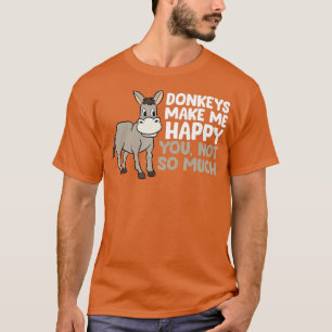 T-shirt Les ânes Me Rendre Joyeux L'Agriculteur Aime Les â