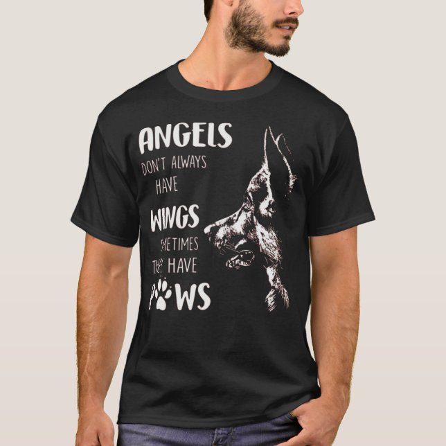 T-shirt Les anges n'ont pas toujours d'ailes parfois (Devant)