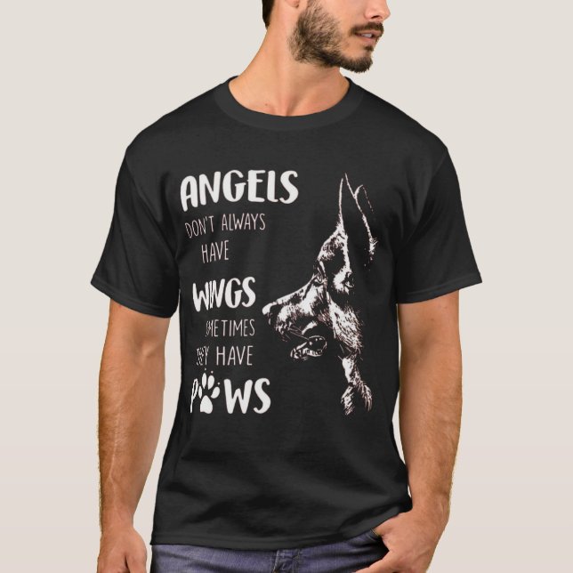 T-SHIRT LES ANGES N'ONT PAS TOUJOURS DES AILES PARFOIS (Devant)