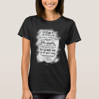 T-shirt Les Anges Vous Garde Bible Chrétienne Verse Religi