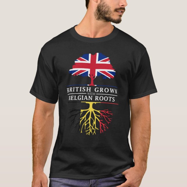 T-shirt Les Anglais développés avec la conception belge   (Devant)