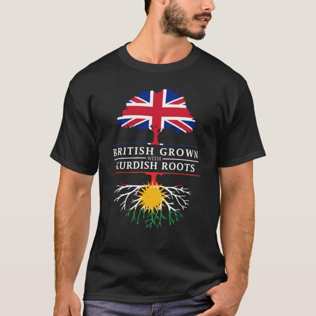 T-shirt Les Anglais développés avec le Kurdistan kurde   (Devant)