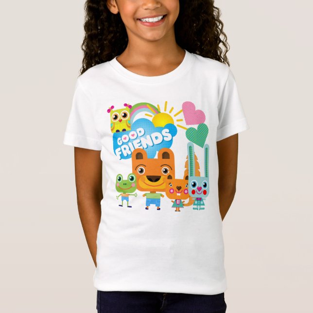T-Shirt Les animaux bons amis (Devant)