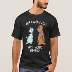 T-shirt Les animaux de compagnie s'aiment les uns les autr