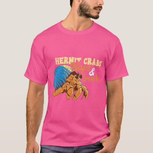 T-shirt Les Animaux De Mer Hermite Crabe Lover Naps Et Sna