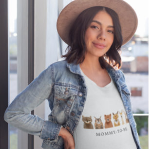 T-shirt Les Animaux Des Bois Maman Pour Être
