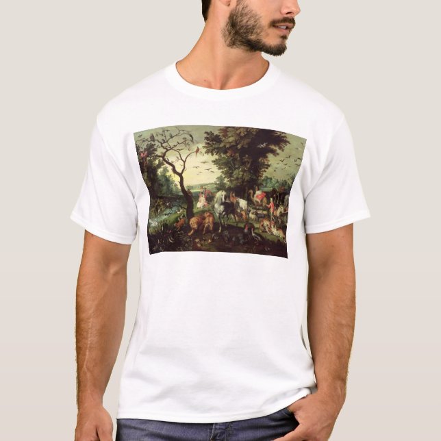 T-shirt Les animaux entrant dans l'arche de Noé (Devant)