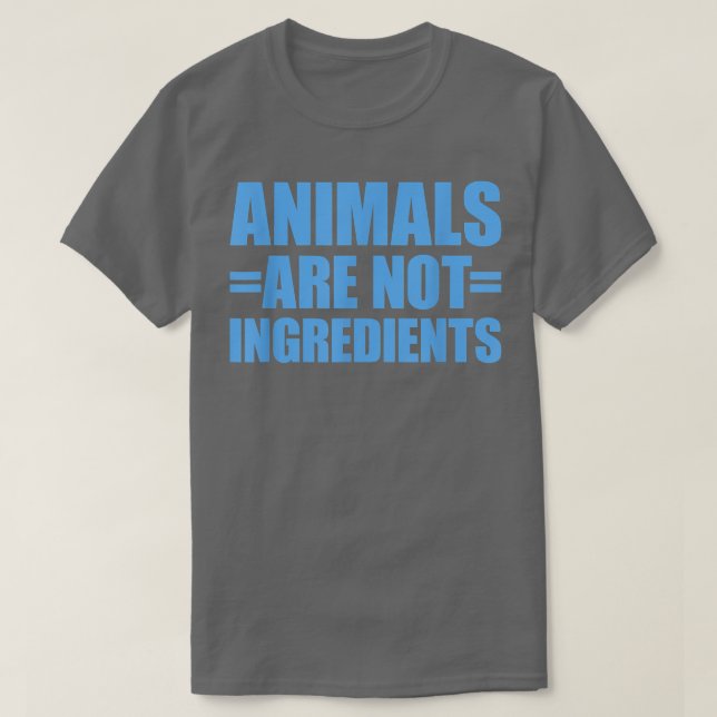 T-shirt Les animaux ne sont pas des ingrédients 56 (Design devant)