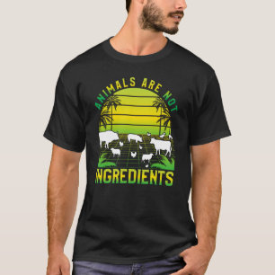 T-shirt Les animaux ne sont pas des ingrédients Végétalien