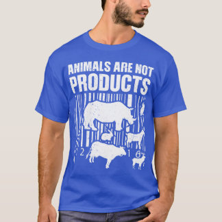 T-shirt Les animaux ne sont pas des produits drôle