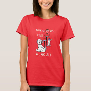 T-shirt Les animaux où nous allons un Nous allons tous