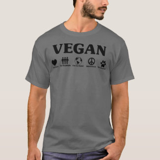 T-shirt Les Animaux Sont Amis Pas Nourriture Végétariens E