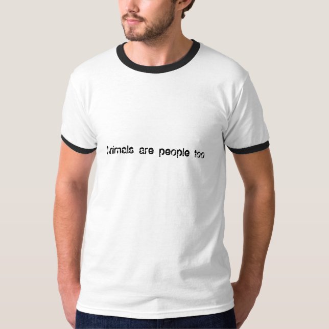 T-shirt Les animaux sont les gens aussi (Devant)
