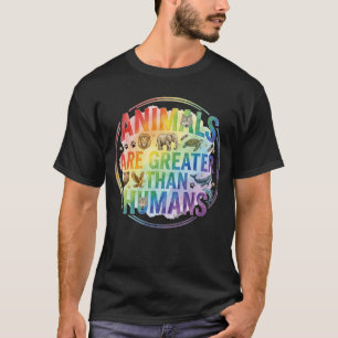 T-shirt Les Animaux Sont Supérieurs Aux Humains Amoureux D