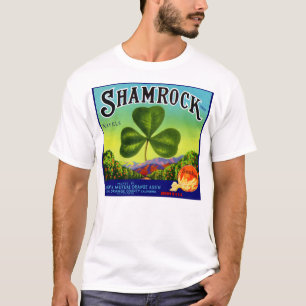 T-shirt Les années 1930 étiquette  Shamrock Navel Oranges
