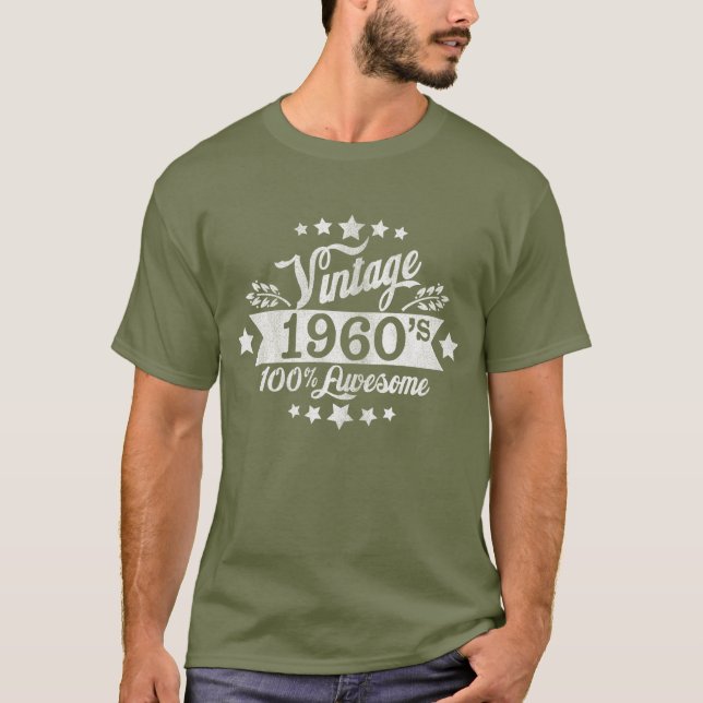 T-shirt Les années 1960 vintages (Devant)