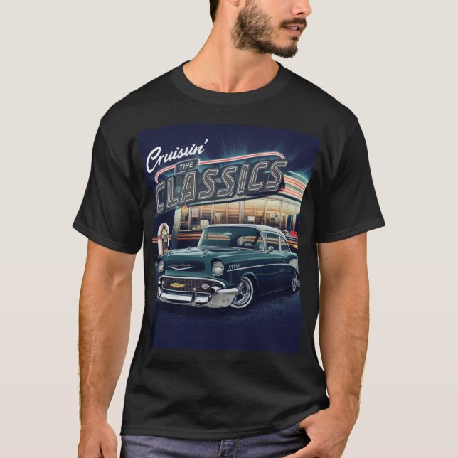 T-shirt les années 50 Cruiser (Devant)