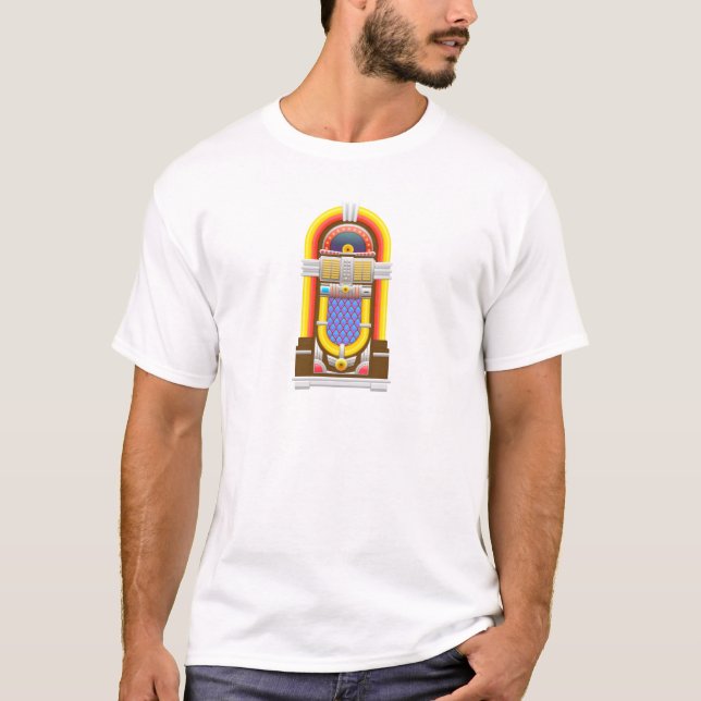 T-shirt les années 50 juke-box à l'ancienne (Devant)