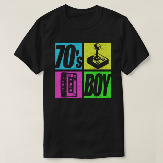 T-shirt les années 70 Boy 1970 Mode 70 Theme Party 70 (Design devant)