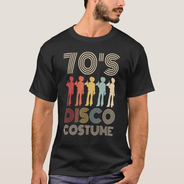 T-shirt les années 70 Costume Disco 70 Styles 1970 Hommes  (Devant)